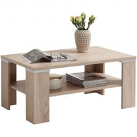Salontafel Bastille 100x60 met legplank - eik