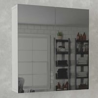 Spiegelkast Binary - 60x17x65cm - 2 deuren 