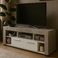 Tv-meubel Vidi 180 cm - beton/wit