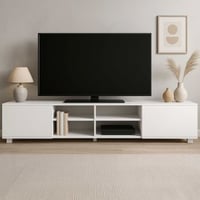 Tv-meubel Podium 185 cm - wit