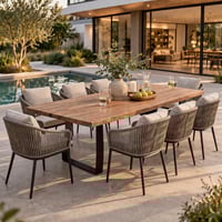 Tuintafel Fanny Gescova - Teakhout - 300x115x75 cm - Bruin