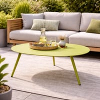 Salontafel Burnie Gescova - Aluminium - Groen