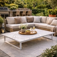 Tuinsalontafel Raphael Gescova - Lichtgrijs - 140x90x25 cm