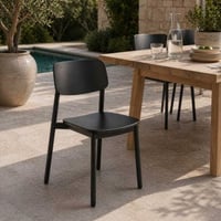 Tuinstoel Minos Gescova - Mat aluminium - Antraciet