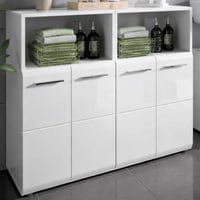 Badmeubelcombinatie Ice Xonox - Wit hoogglans - 120x82x30 cm