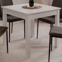 Uitschuifbare eettafel Coburg 80/120 - wit