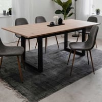 Verlengbare eettafel Damon 160/200x90 - artisan eik/antraciet