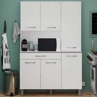 Buffetkast Eko met 6 deuren & 1 lade - wit