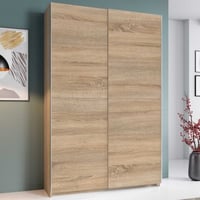 Kledingkast Belfast - 125x38x195cm - 2 deuren - sonoma eikdecor