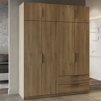 Kledingkast Spectre 157cm 8 deuren & 2 lades - eikdecor