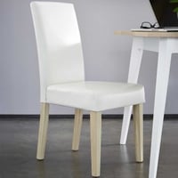 Eetkamerstoel Gust-glanzend wit