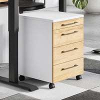 Ladeblok Presley 4 lades - eik/wit