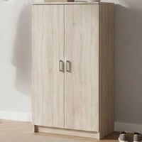 Schoenenkast Shelly-geborstelde eik