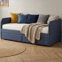 Kajuitbed Spector - 90 x 200 cm - Met opberglades - Blauw