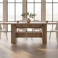 Eettafel Lianna 160/320x90 cm-zandkleurige eik