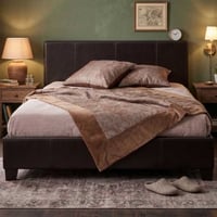 Tweepersoonsbed Miro 140x200 - bruin