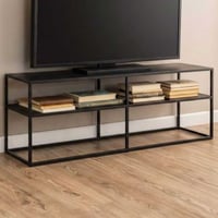 Tv-meubel Newton - 120x30x46cm - zwart staal