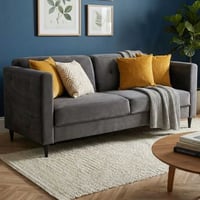 3-zitsbank Prima - 170x82x74cm - antraciet velours