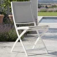 Tuinstoel Carrie - wit/lichtgrijs