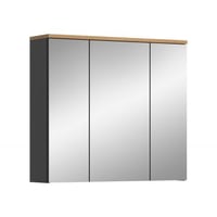 Spiegelkast Canu Xonox - FSC-gecertificeerd hout - 80x73x21 cm - Basaltgrijs