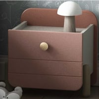 Nachtkastje Janne 1 lade-mat roze/mat wit