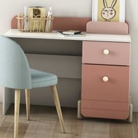 Bureau Janne 1 draaideur en 1 lade-mat roze/mat wit