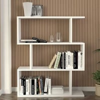 Boekenrek Karinus - 60x22x96cm - wit