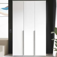 Kledingkast Kevo - 135x52x225cm - 3 deuren - wit