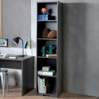 Boekenkast London 45cm - antraciet
