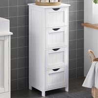 Bijzetkastje Barkley | 30 x 30 x 82 cm | Wit