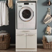 Wasmachinekast Laundreezy | 68 x 68 x 162 cm | Wit