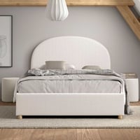 Tweepersoonsbed Maeva met nachttafeltjes - 140x200cm - met opbergruimte - wit