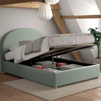 Tweepersoonsbed Maeva - 140x200cm - met opbergruimte - groen