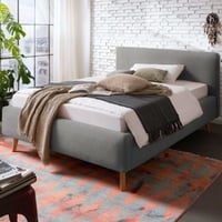 Kofferbed Nielsen | Inclusief lattenbodem | 140 x 200 cm | Grijs