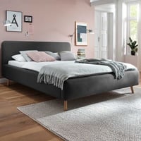 Gestoffeerd bed Tony 180x200 - antraciet