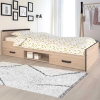 Kinderbed Alma 90x200 met opbergruimte - eikdecor