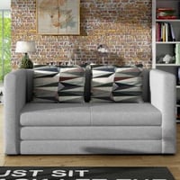 Tweezitzetel Nova | 132 x 70 x 65 cm | Met bedfunctie | Grijs