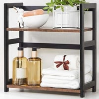 Keukenrek Walter | 42 x 18 x 43 cm | Bruin-zwart