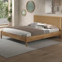 Tweepersoonsbed Olivia - 180x200cm - eikenhout/touw