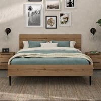 Tweepersoonsbed Lucian | 160 x 200 cm | Helvezia Oak-design
