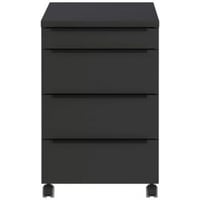 Ladekast met wielen Hermoso | 42 x 60 x 63 cm | Antraciet