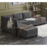 Hoekzetel Balcab Home | 210 x 280 x 70 cm | Antraciet