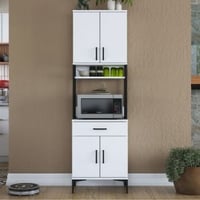 Multifunctionele kast Woody Fashion | 60 x 25 x 199 cm | Wit