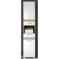 Kolomkast Set-One | 37 x 31 x 182 cm | Licht-eiken kleur