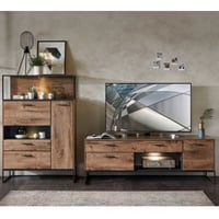 Woonkamerset Manhattan | tv-meubel, kabinetkast | Walnut Brown-design