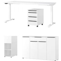 Bed Xavier 160x200cm met opbergruimte - White wash
