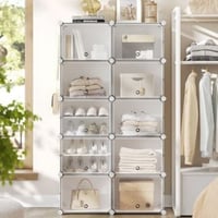 Schoenenrek Mads | 165 x 32 x 125 cm | Wit