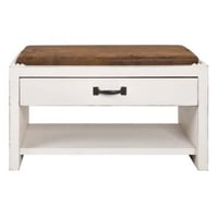 Schoenenbank met lade | 72 x 38 x 42 cm | Vintage-design