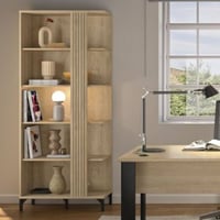 Boekenkast Faro | 80 x 35 x 190 cm | Blonde Oak-design