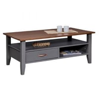 Salontafel Luzerna | 115 x 45 x 60 | Met lade en opbergplaats | Kleur: Grijs